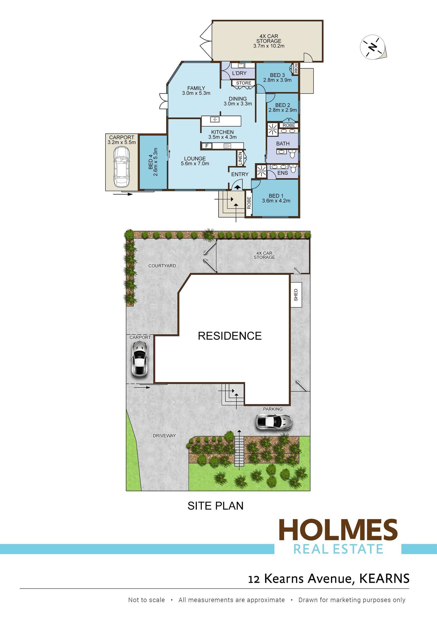 Floorplan of Homely house listing, 12 Kearns Avenue, Kearns NSW 2558