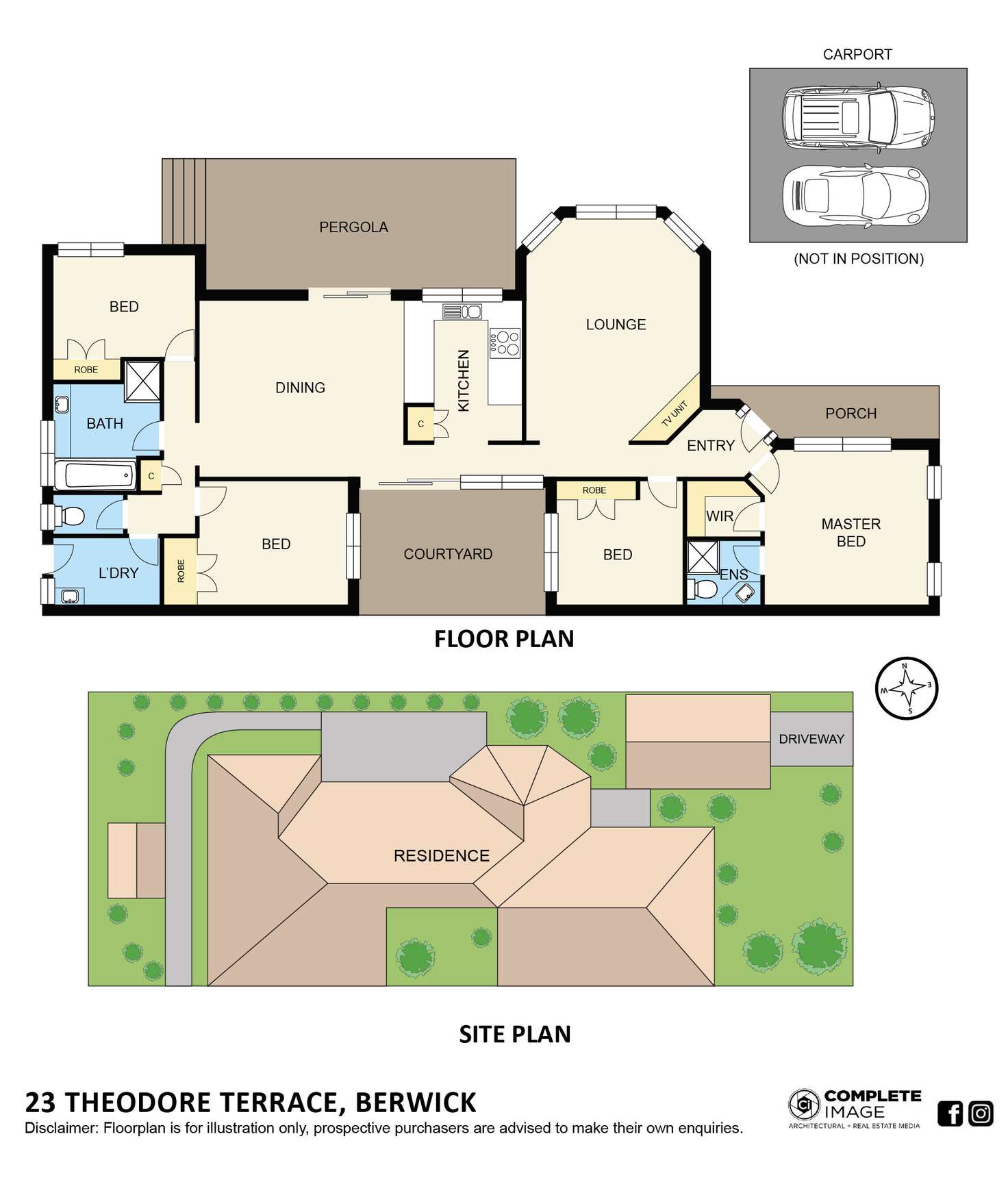 Floorplan of Homely house listing, 23 Theodore Terrace, Berwick VIC 3806