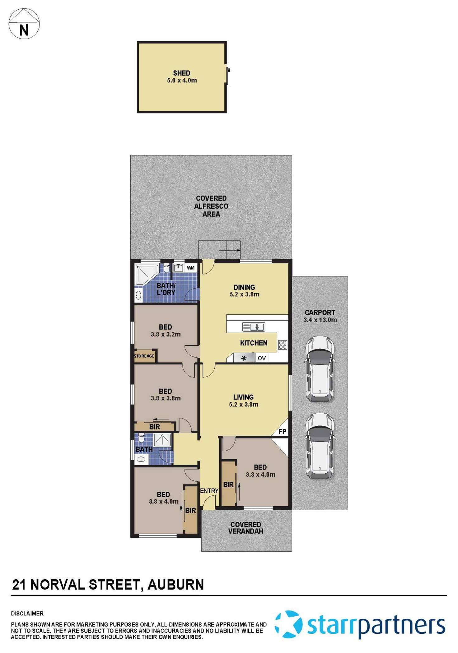 Floorplan of Homely house listing, 21 Norval Street, Auburn NSW 2144