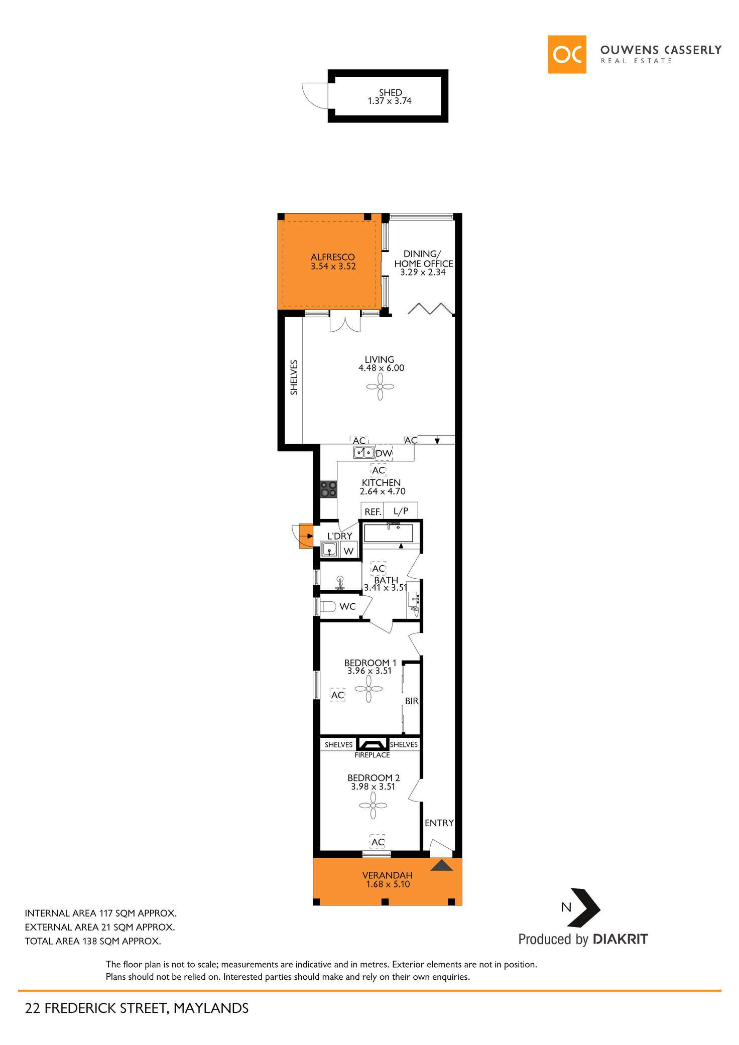 Floorplan of Homely house listing, 22 Frederick Street, Maylands SA 5069