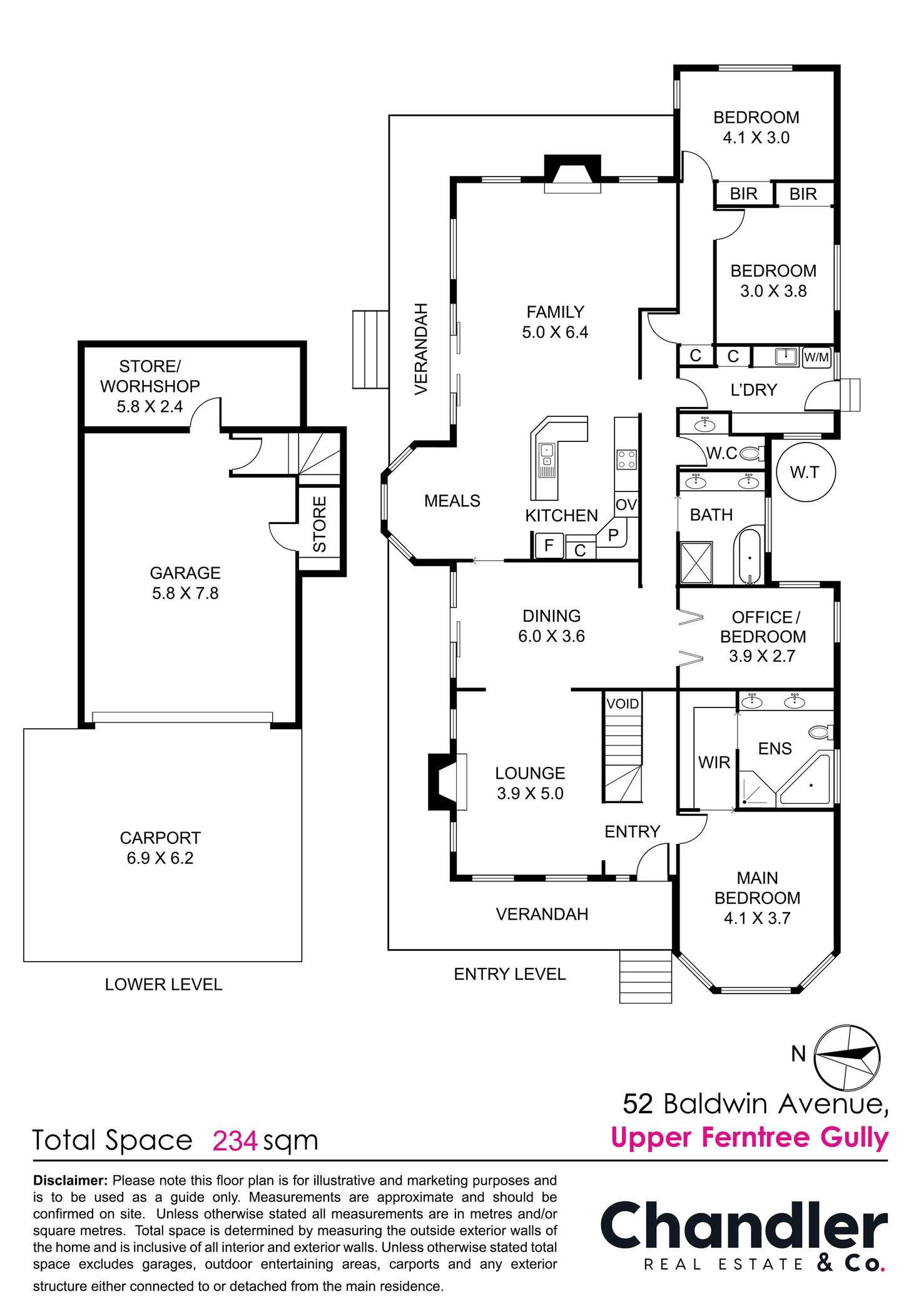 Floorplan of Homely house listing, 52 Baldwin Avenue, Upper Ferntree Gully VIC 3156