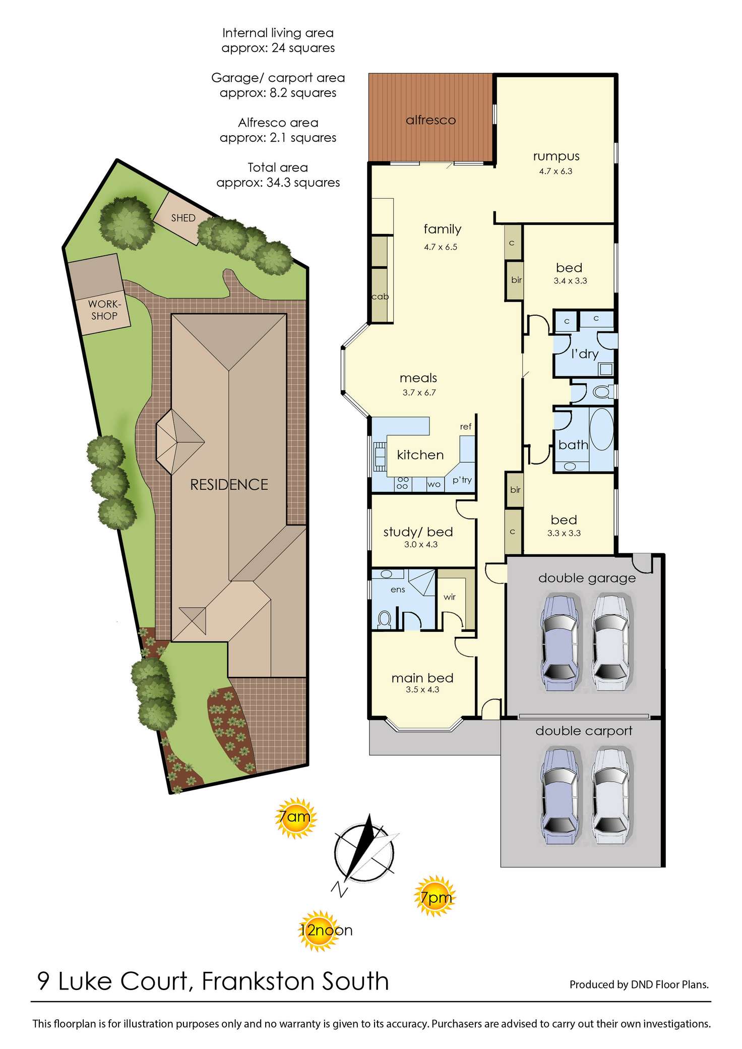 Floorplan of Homely house listing, 9 Luke Court, Frankston South VIC 3199