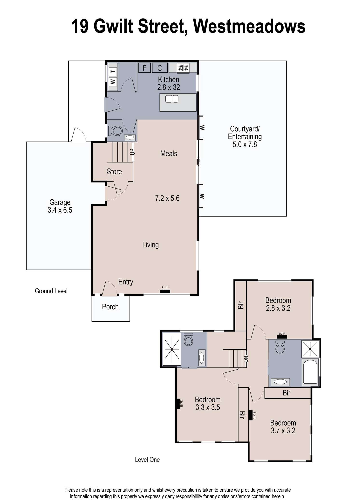 Floorplan of Homely house listing, 15 Gwilt Street, Westmeadows VIC 3049