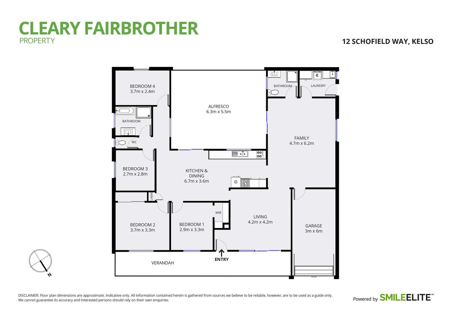 Floorplan of Homely house listing, 12 Schofield Way, Kelso NSW 2795