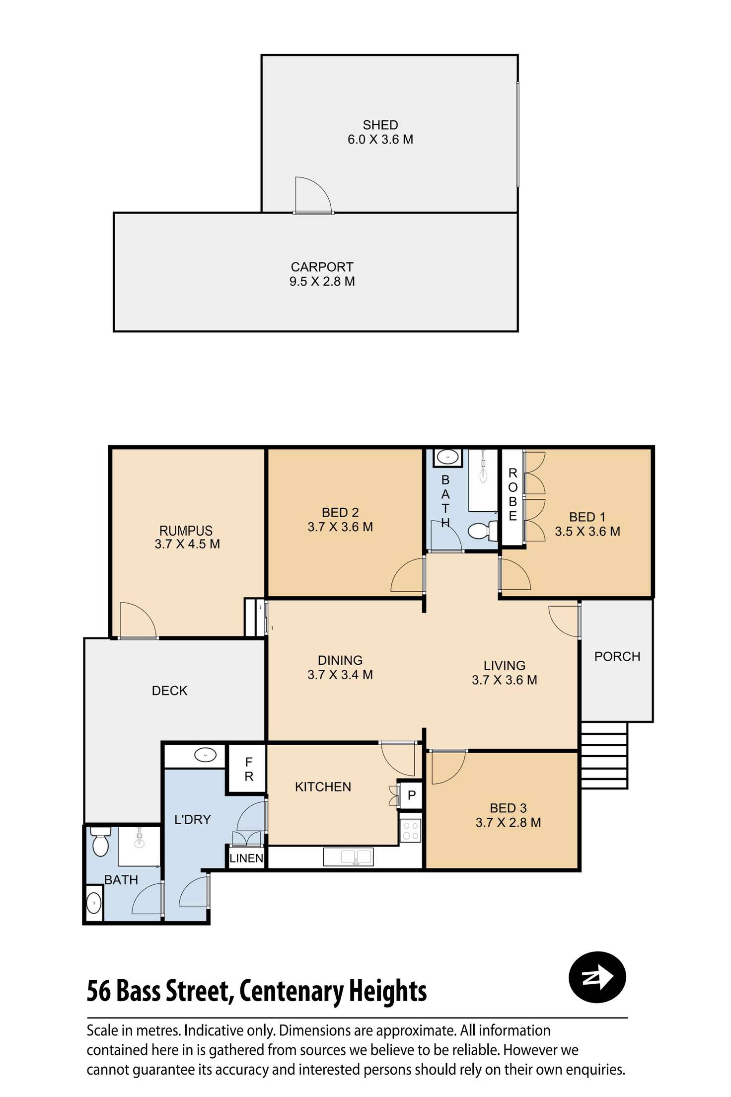 Floorplan of Homely house listing, 56 Bass Street, Centenary Heights QLD 4350
