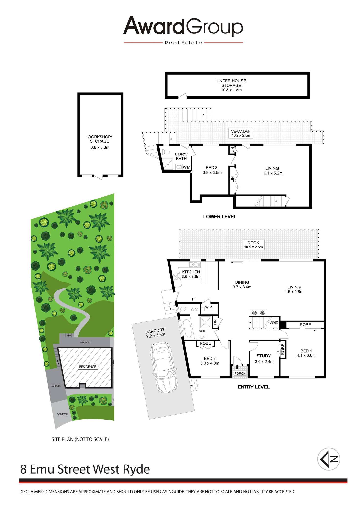 Floorplan of Homely house listing, 8 Emu Street, West Ryde NSW 2114