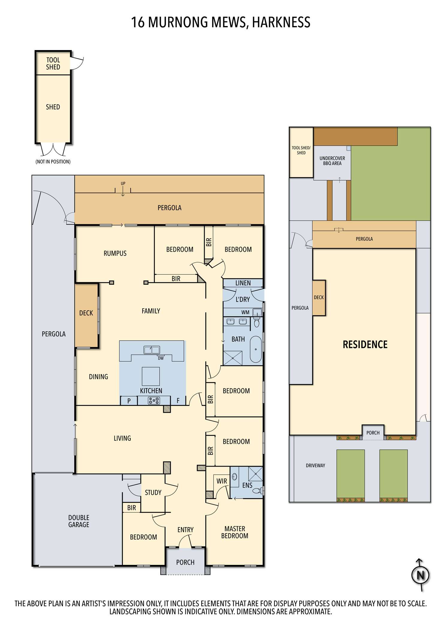 Floorplan of Homely house listing, 16 Murnong Mews, Harkness VIC 3337