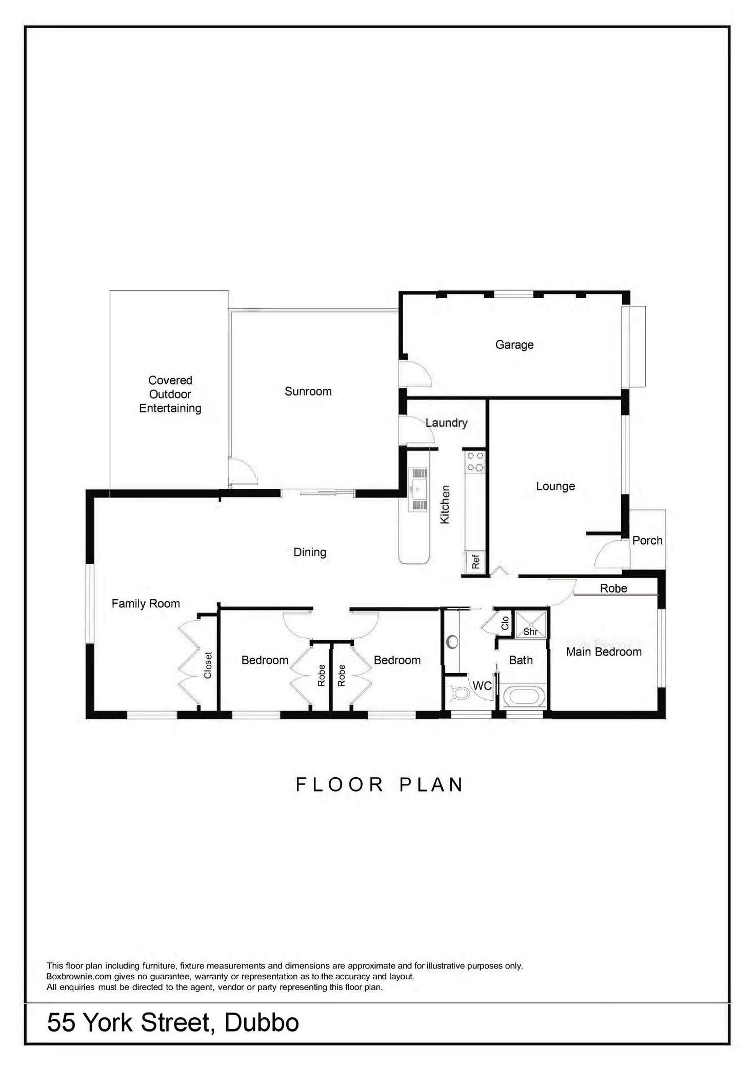 Floorplan of Homely house listing, 55 York Street, Dubbo NSW 2830