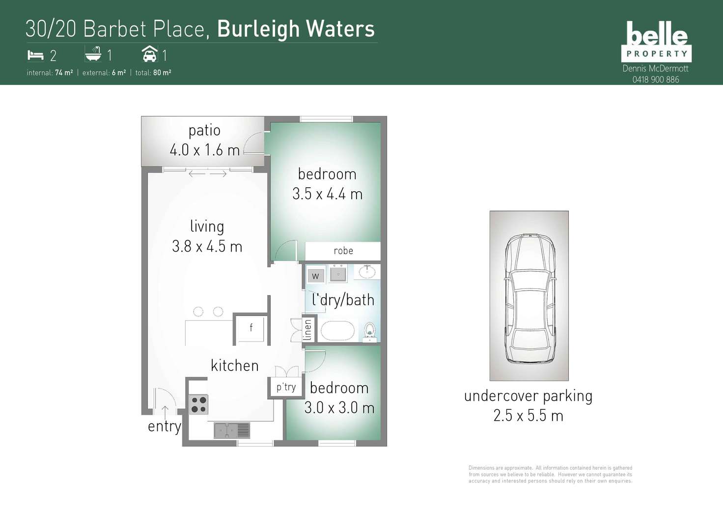 Floorplan of Homely unit listing, 30/20-24 Barbet Place, Burleigh Waters QLD 4220