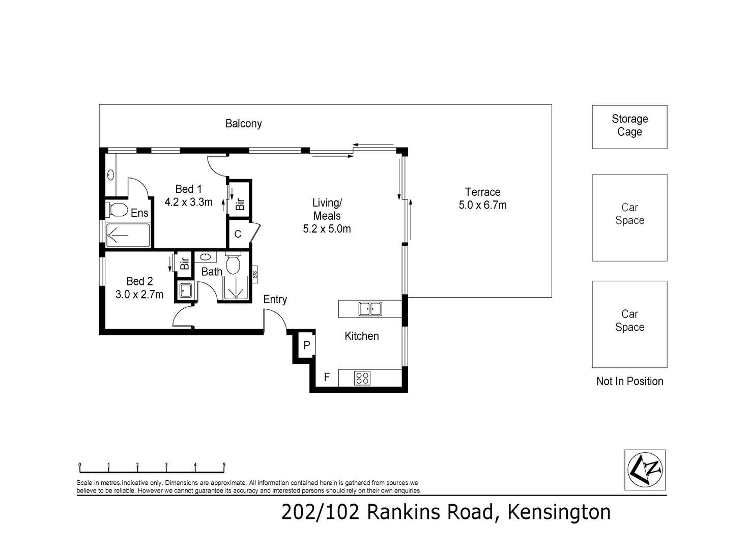 Floorplan of Homely apartment listing, 202/102 Rankins Road, Kensington VIC 3031