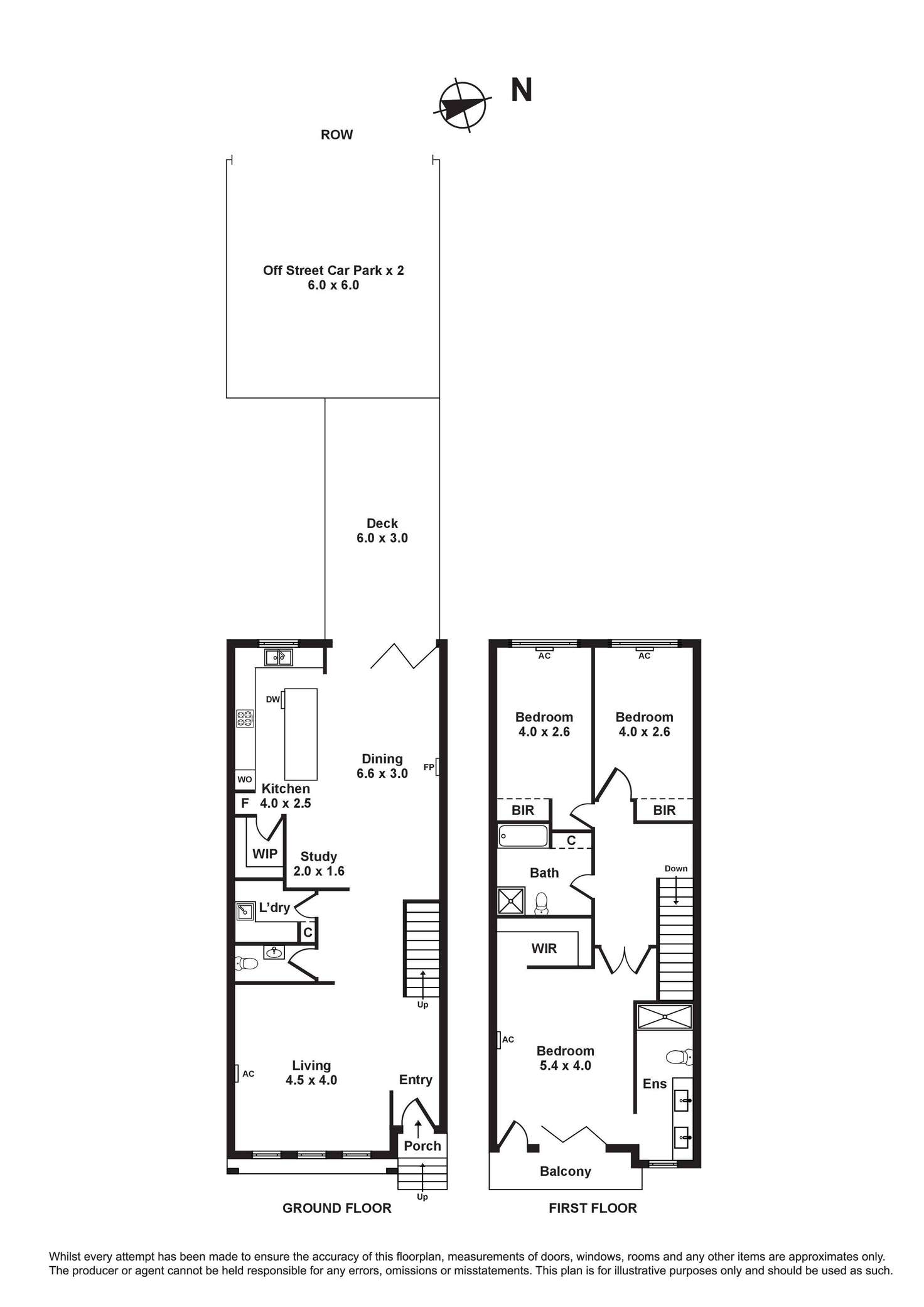 Floorplan of Homely townhouse listing, 9/276-280 Williamstown Road, Yarraville VIC 3013