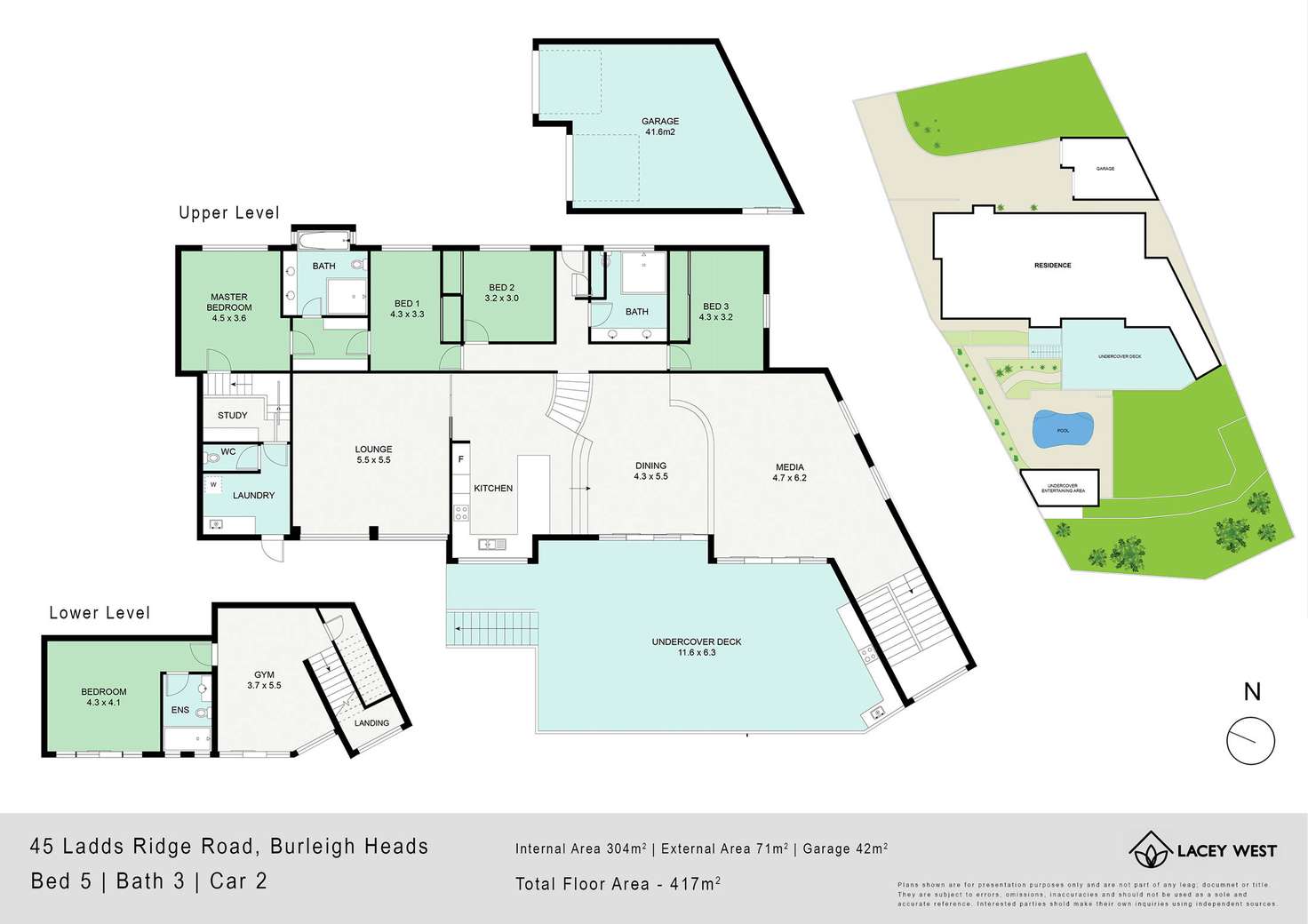 Floorplan of Homely house listing, 45 Ladds Ridge Road, Burleigh Heads QLD 4220