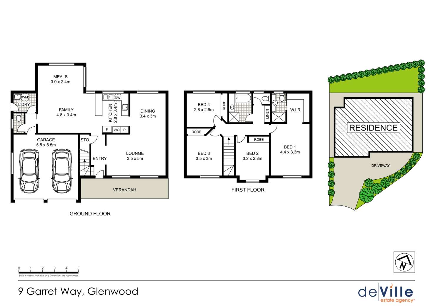 Floorplan of Homely house listing, 9 Garrett Way, Glenwood NSW 2768