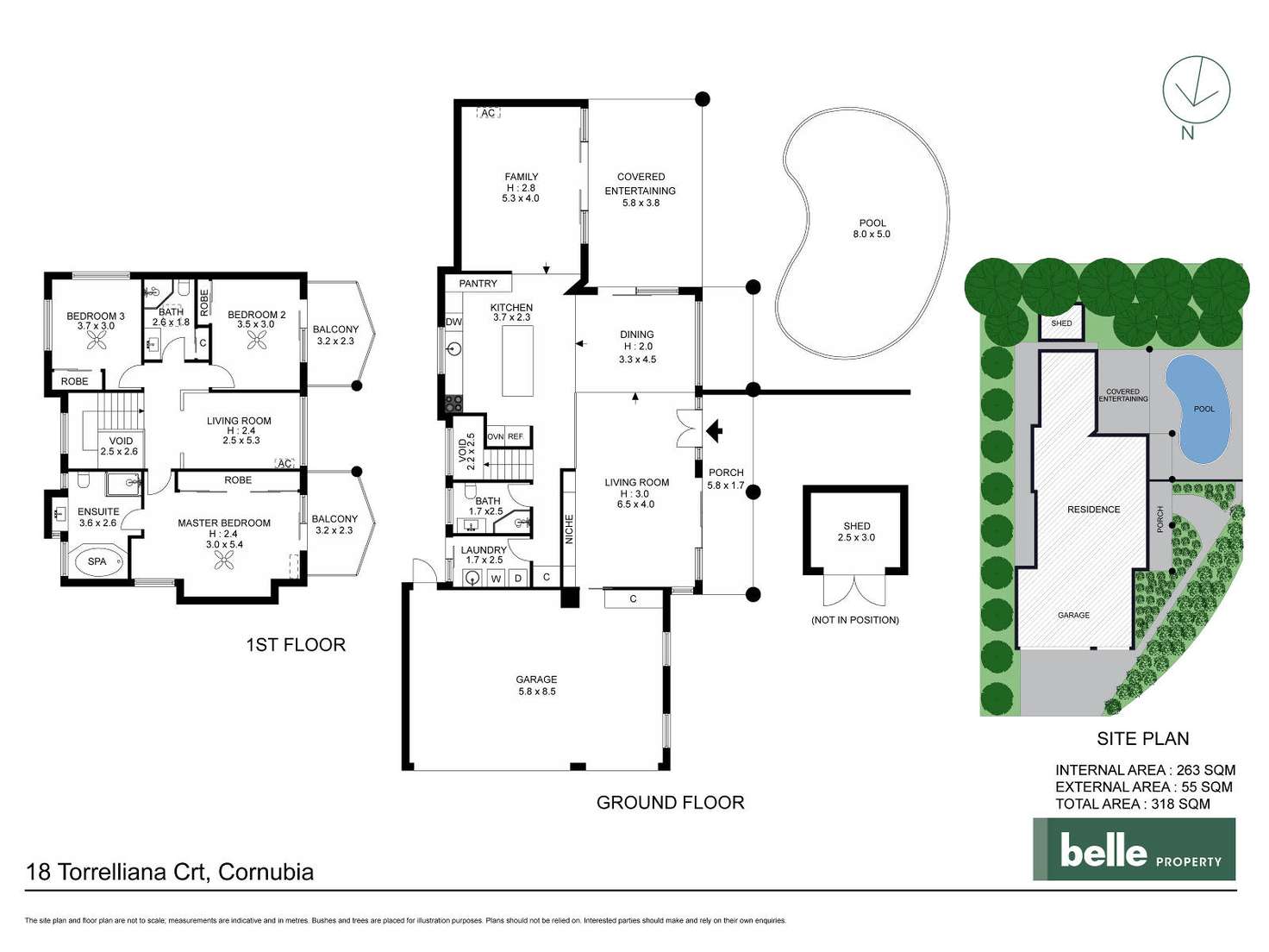 Floorplan of Homely house listing, 18 Torrelliana Court, Cornubia QLD 4130