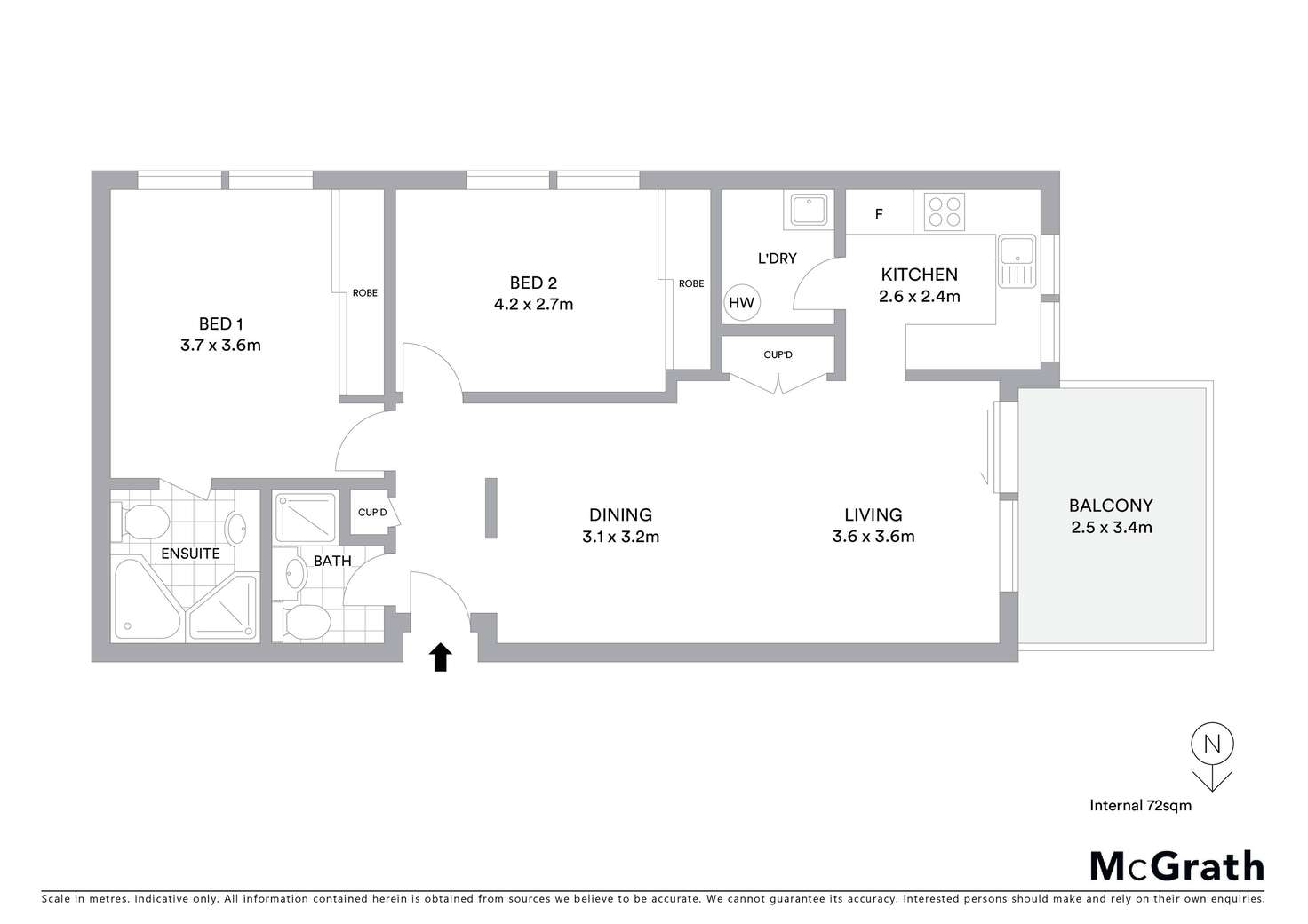 Floorplan of Homely apartment listing, 18/11 Quirk Road, Manly Vale NSW 2093
