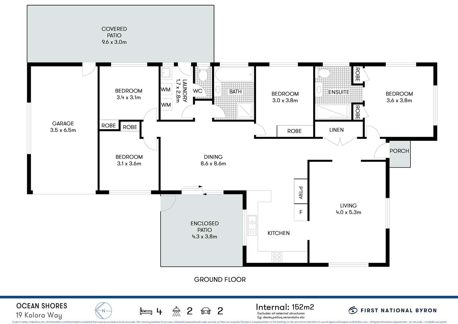 Floorplan of Homely house listing, 19 Kolora Way, Ocean Shores NSW 2483