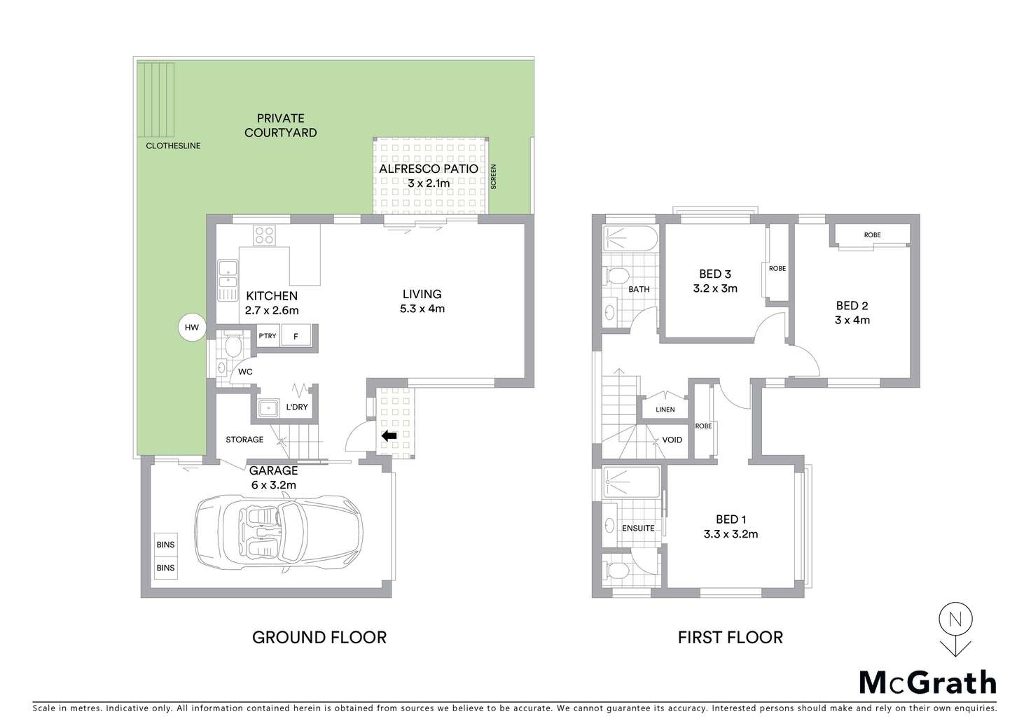 Floorplan of Homely townhouse listing, 2/7 Arnott Street, Kedron QLD 4031