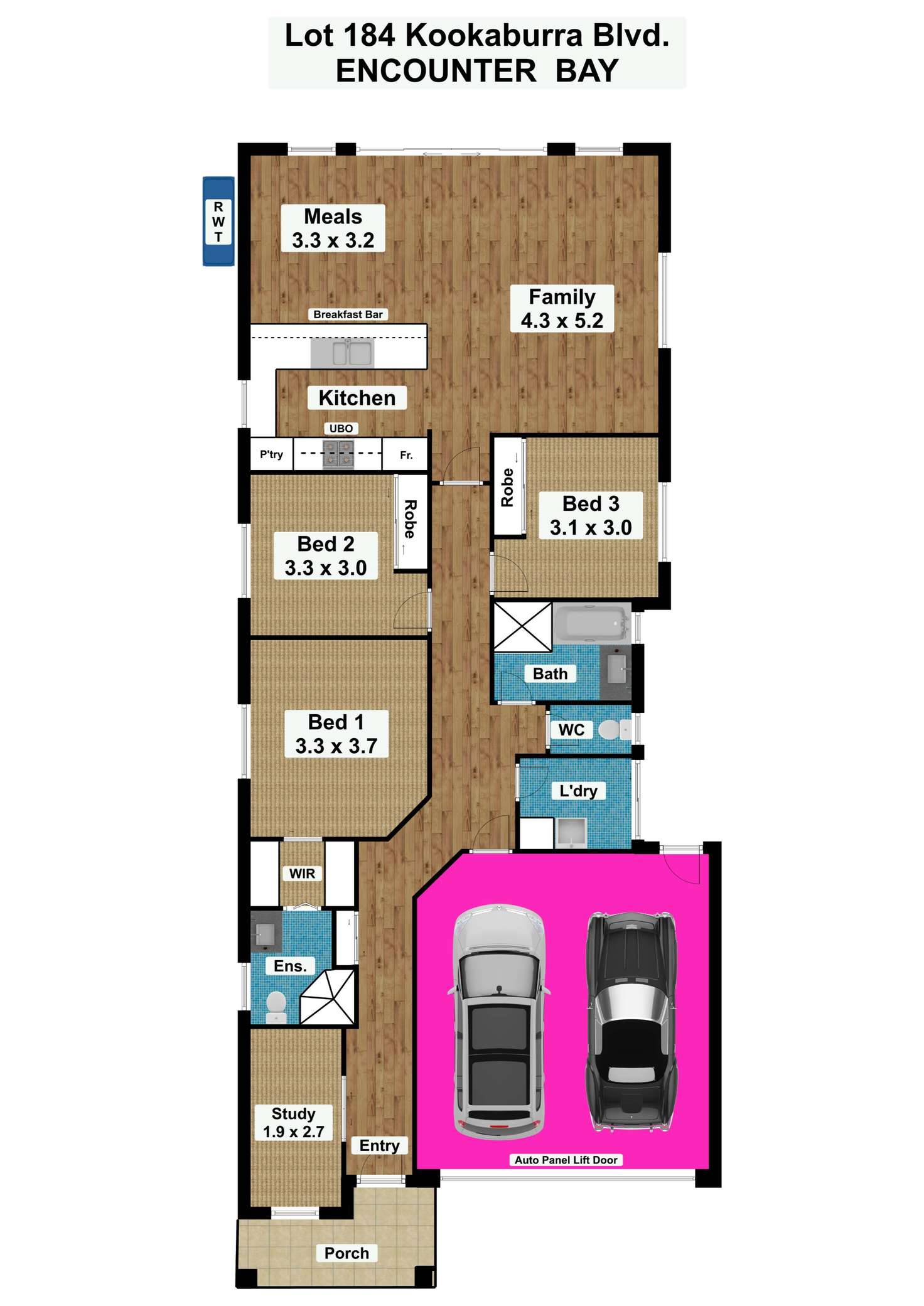 Floorplan of Homely house listing, Lot 184 Kookaburra Boulevard, Encounter Bay SA 5211