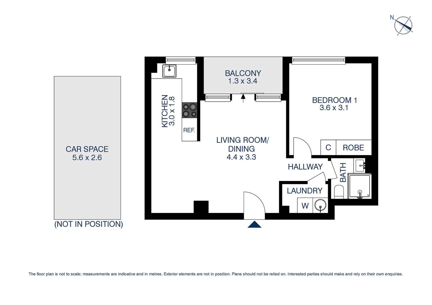 Floorplan of Homely apartment listing, 10c/15 Campbell Street, Parramatta NSW 2150
