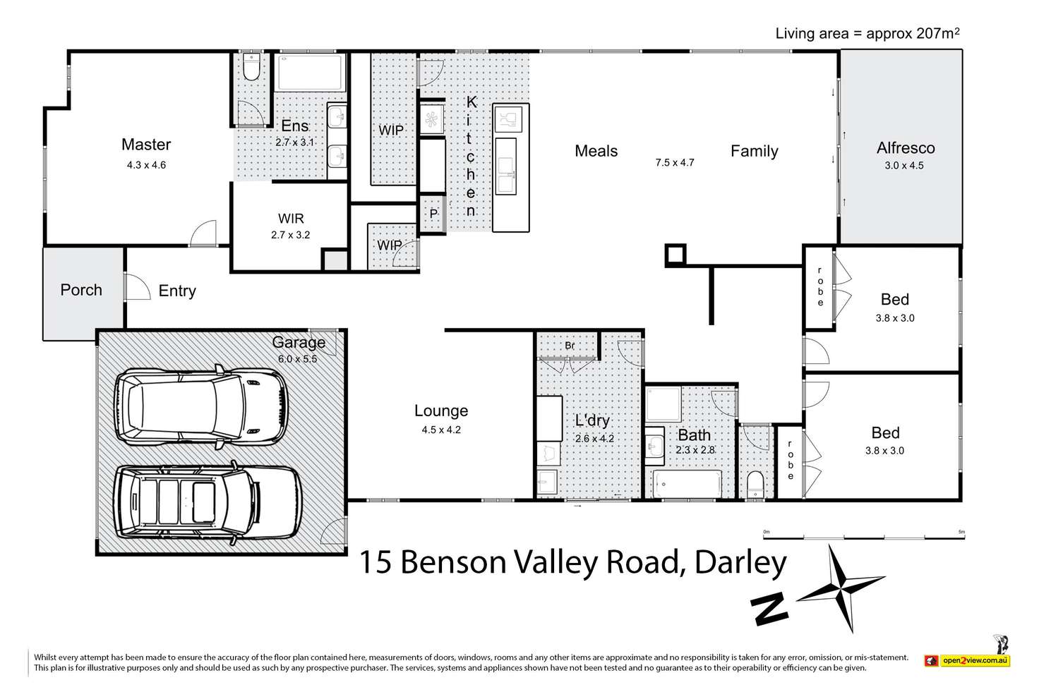 Floorplan of Homely house listing, 15 Benson Valley Road, Darley VIC 3340