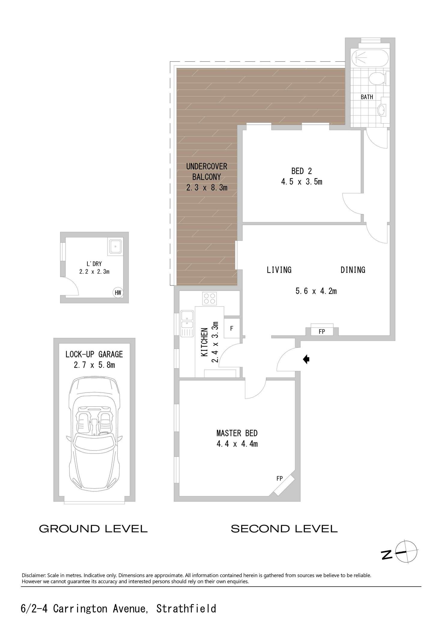 Floorplan of Homely apartment listing, 6/2-4 Carrington Avenue, Strathfield NSW 2135