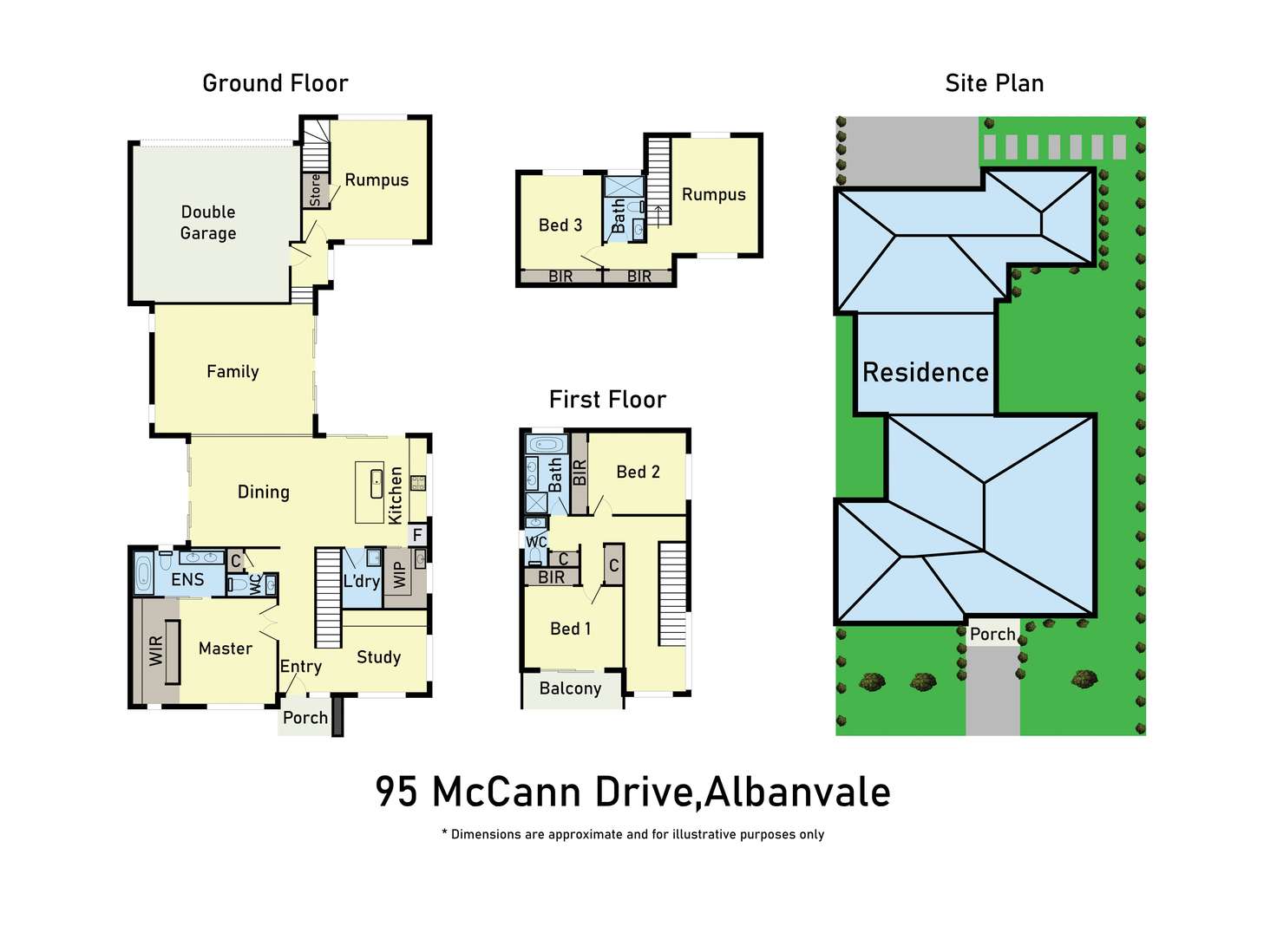 Floorplan of Homely house listing, 95 McCann Drive, Albanvale VIC 3021