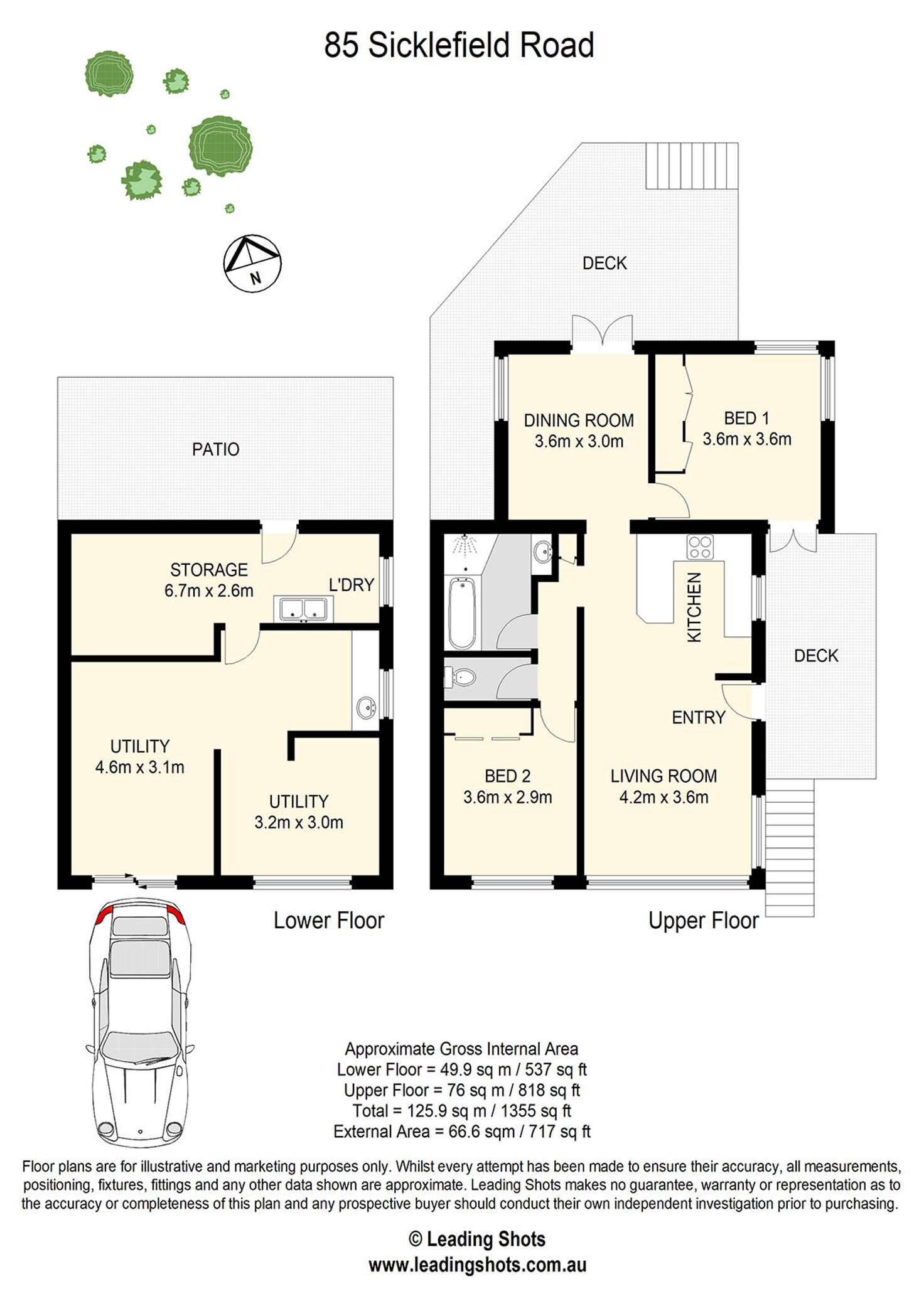 Floorplan of Homely house listing, 85 Sicklefield Road, Enoggera QLD 4051