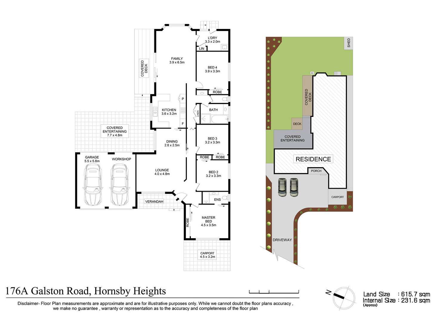 Floorplan of Homely house listing, 176A Galston Road, Hornsby Heights NSW 2077