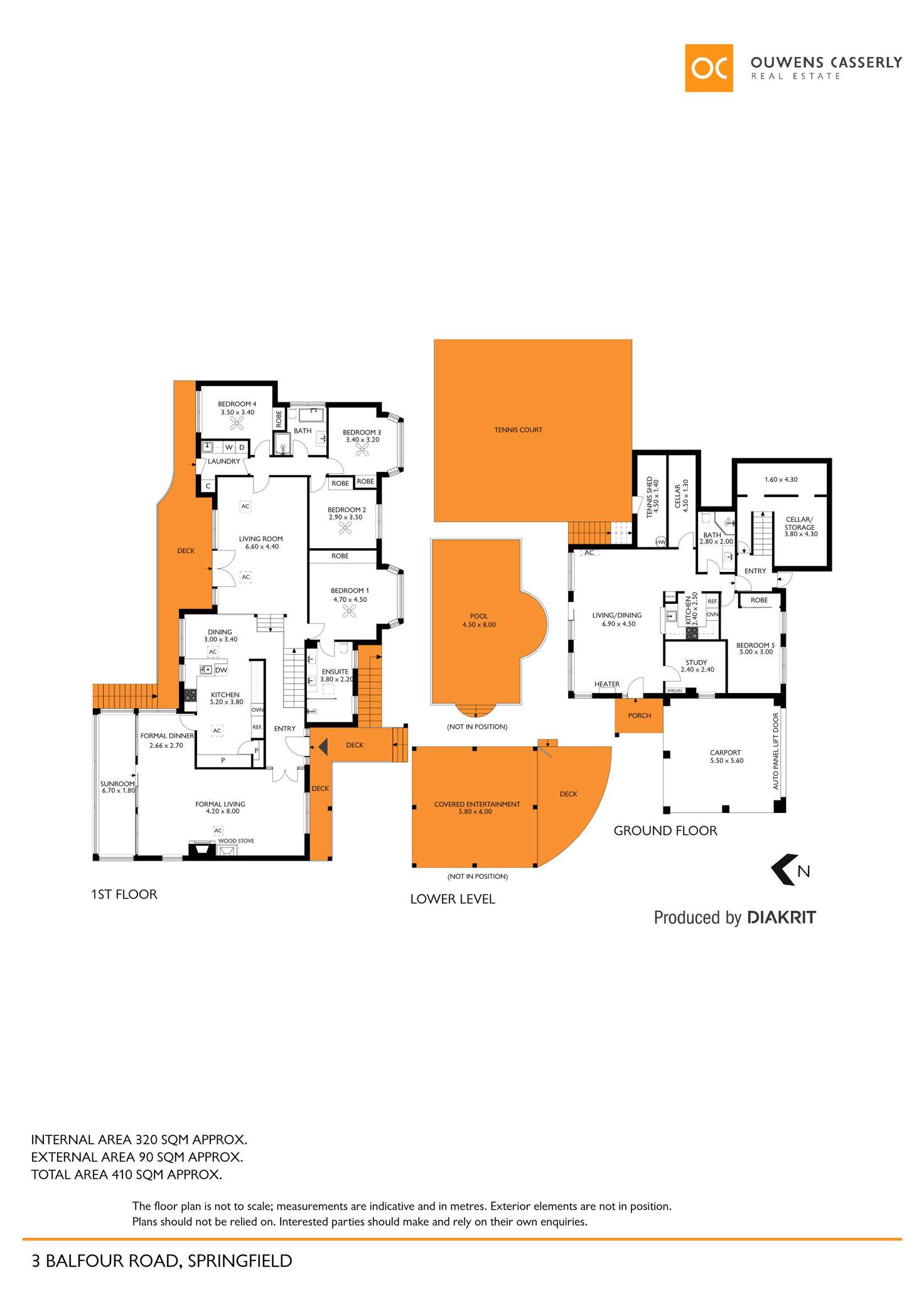 Floorplan of Homely house listing, 3 Balfour Road, Springfield SA 5062