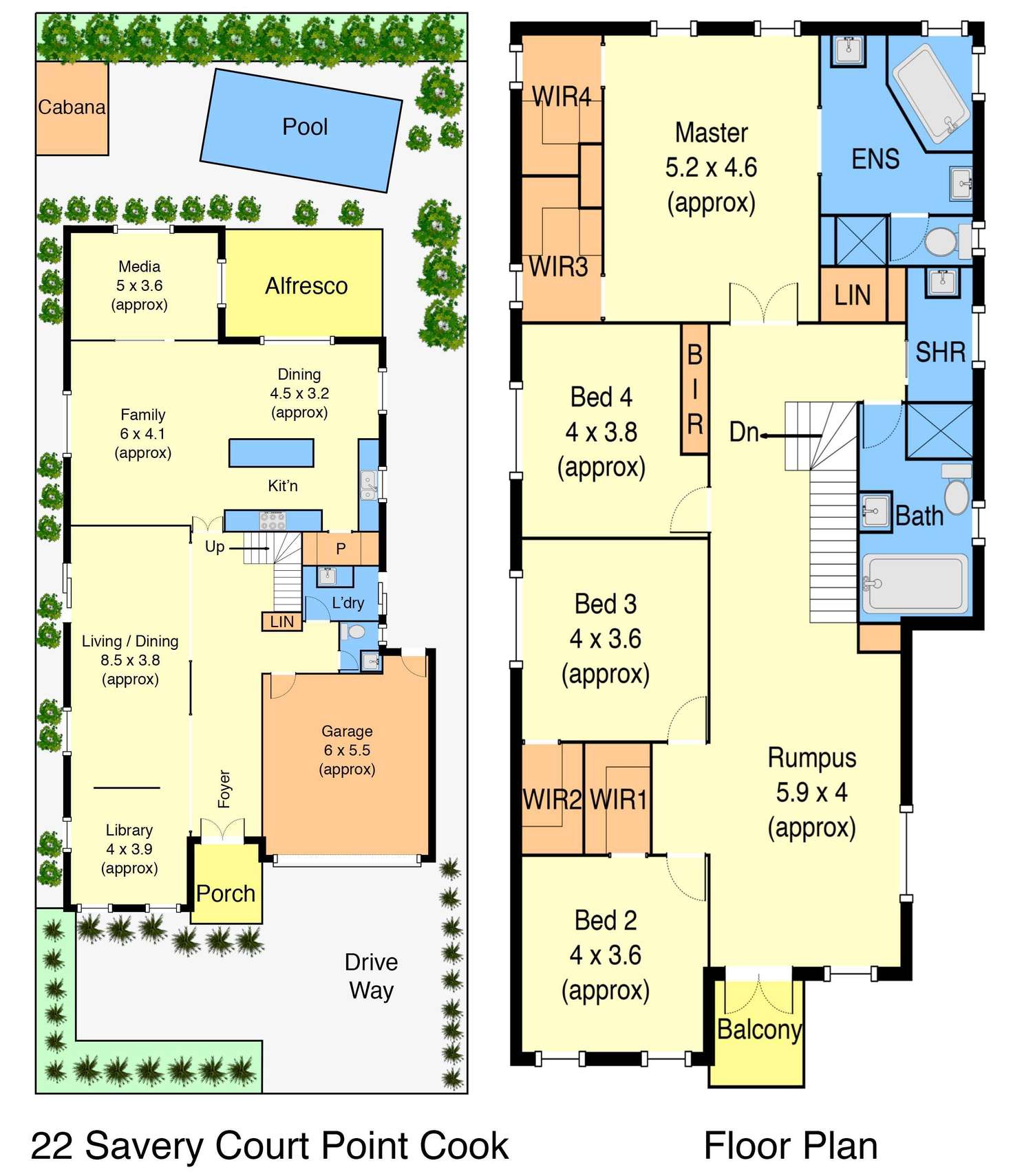Floorplan of Homely house listing, 22 Savery Court, Point Cook VIC 3030