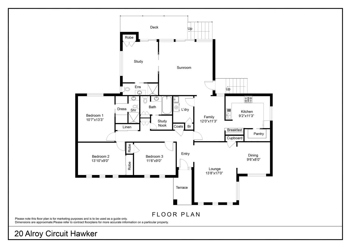 Floorplan of Homely house listing, 20 Alroy Circuit, Hawker ACT 2614