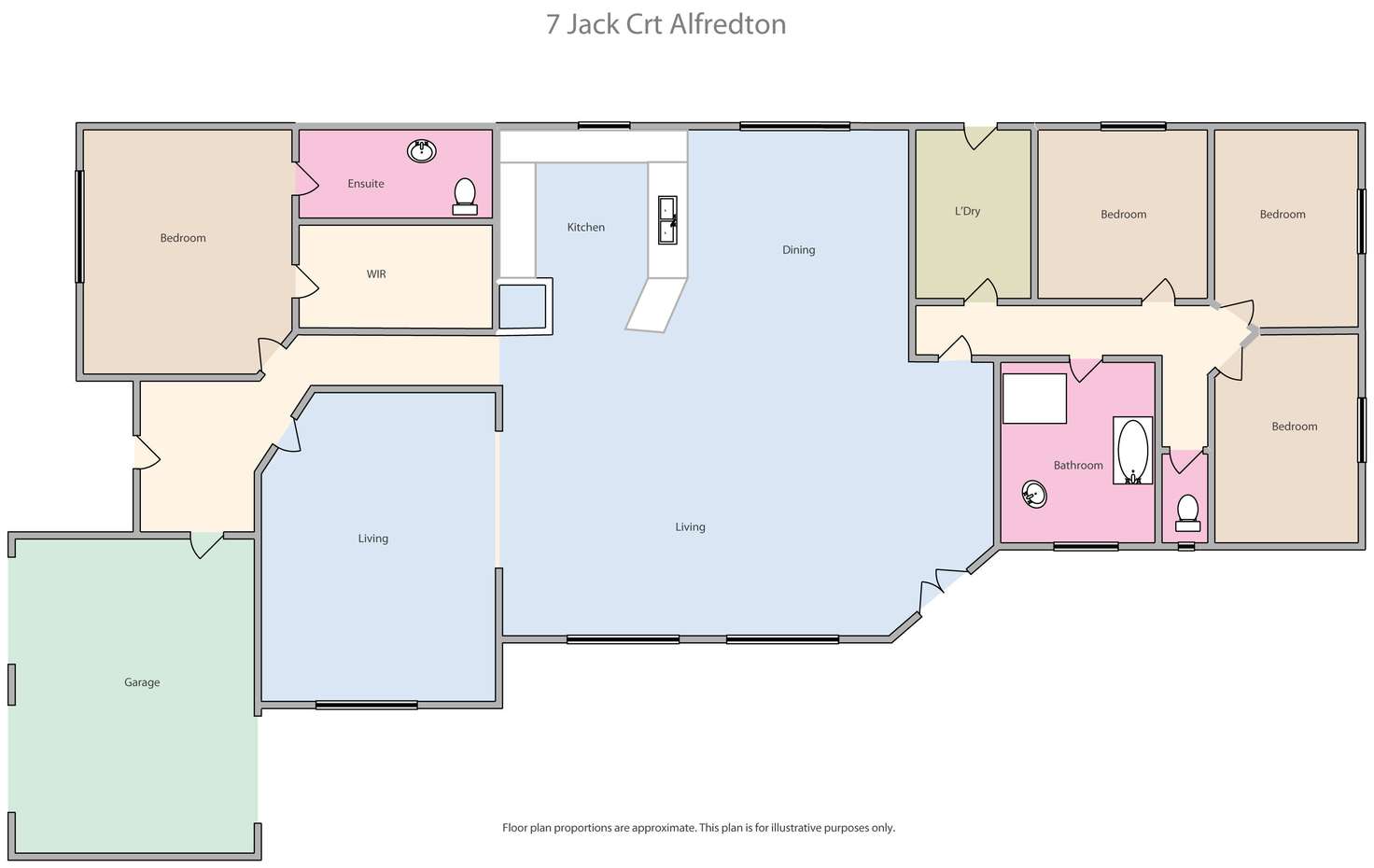 Floorplan of Homely house listing, 7 Jack Court, Alfredton VIC 3350