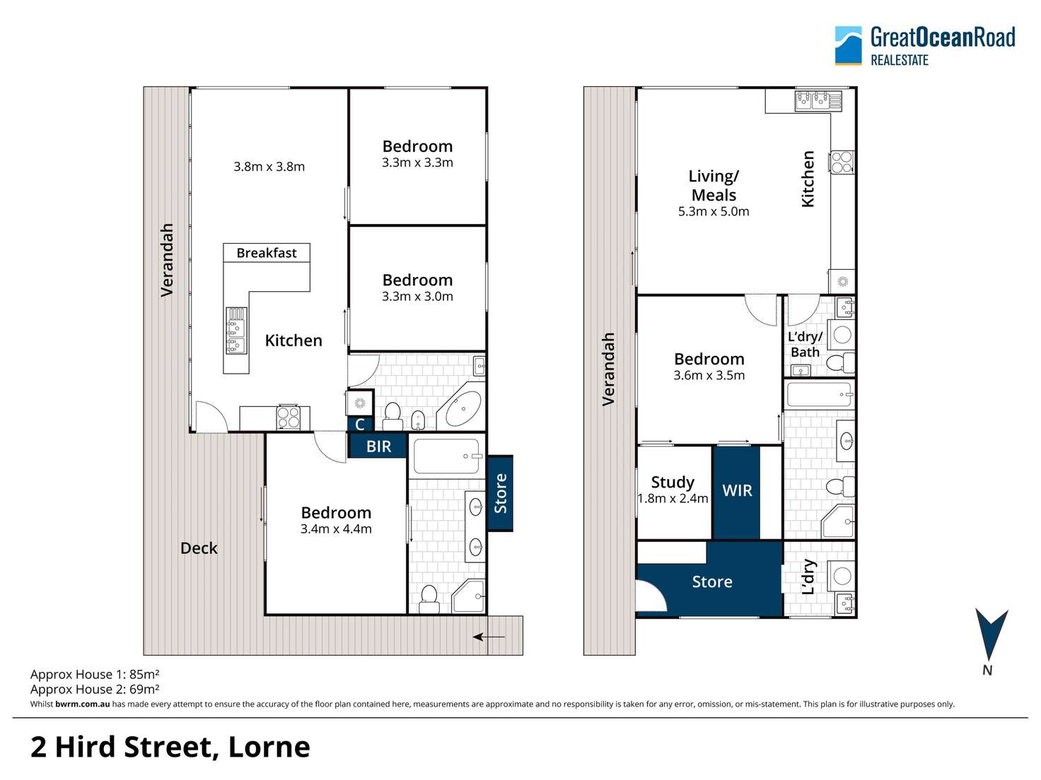 Floorplan of Homely house listing, 2 Hird Street, Lorne VIC 3232