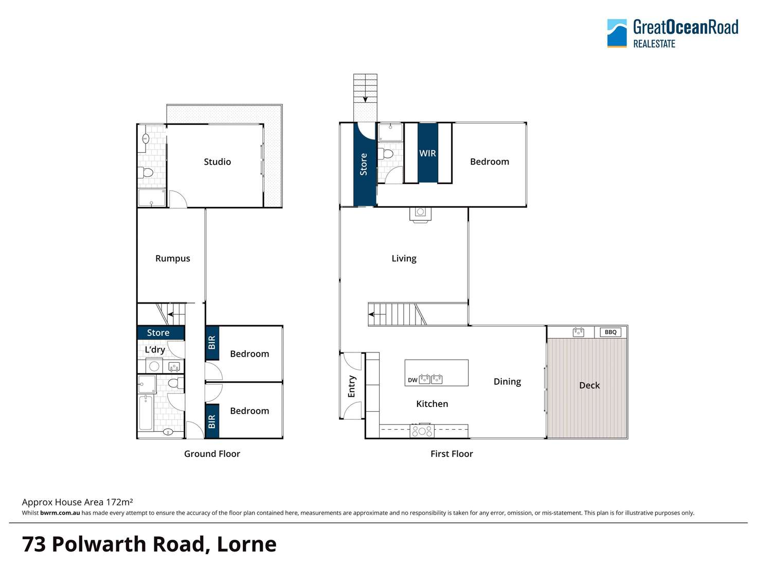 Floorplan of Homely house listing, 73 Polwarth Road, Lorne VIC 3232