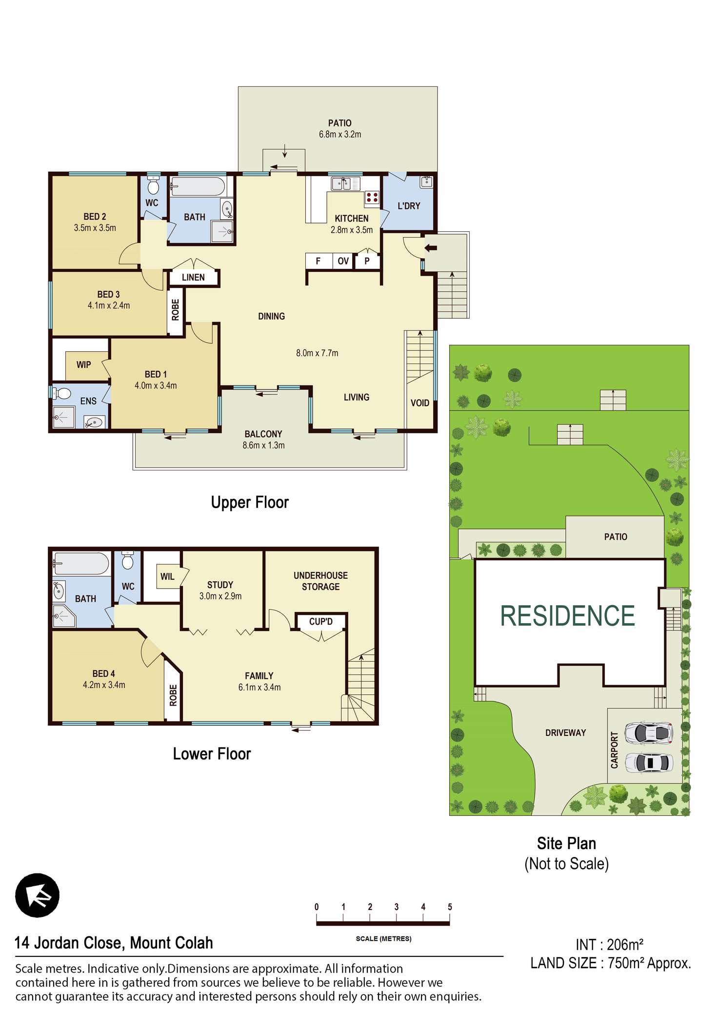 Floorplan of Homely house listing, 14 Jordan Close, Mount Colah NSW 2079