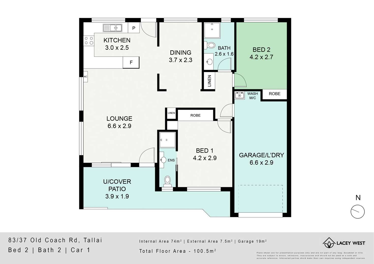 Floorplan of Homely villa listing, 83/37 Old Coach Road, Tallai QLD 4213