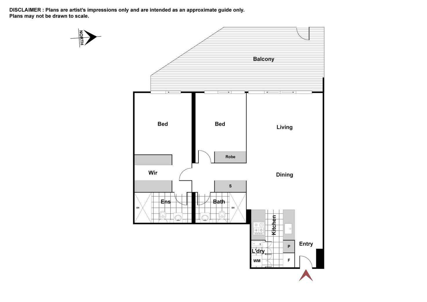 Floorplan of Homely apartment listing, 5/30 Blackall Street, Barton ACT 2600