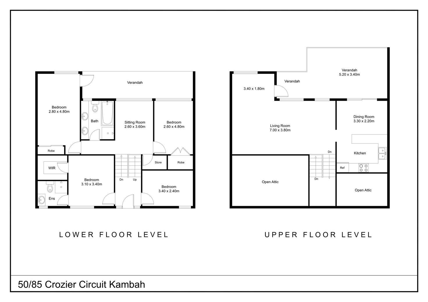 Floorplan of Homely townhouse listing, 50/85 Crozier Circuit, Kambah ACT 2902