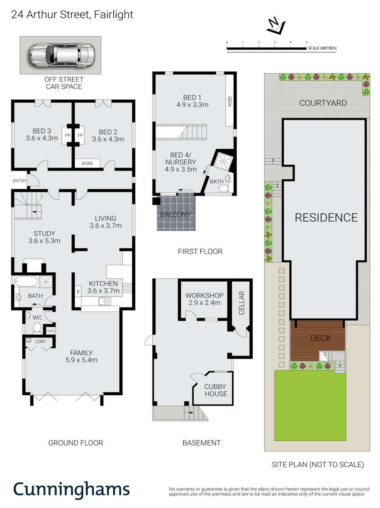 Floorplan of Homely house listing, 24 Arthur Street, Fairlight NSW 2094