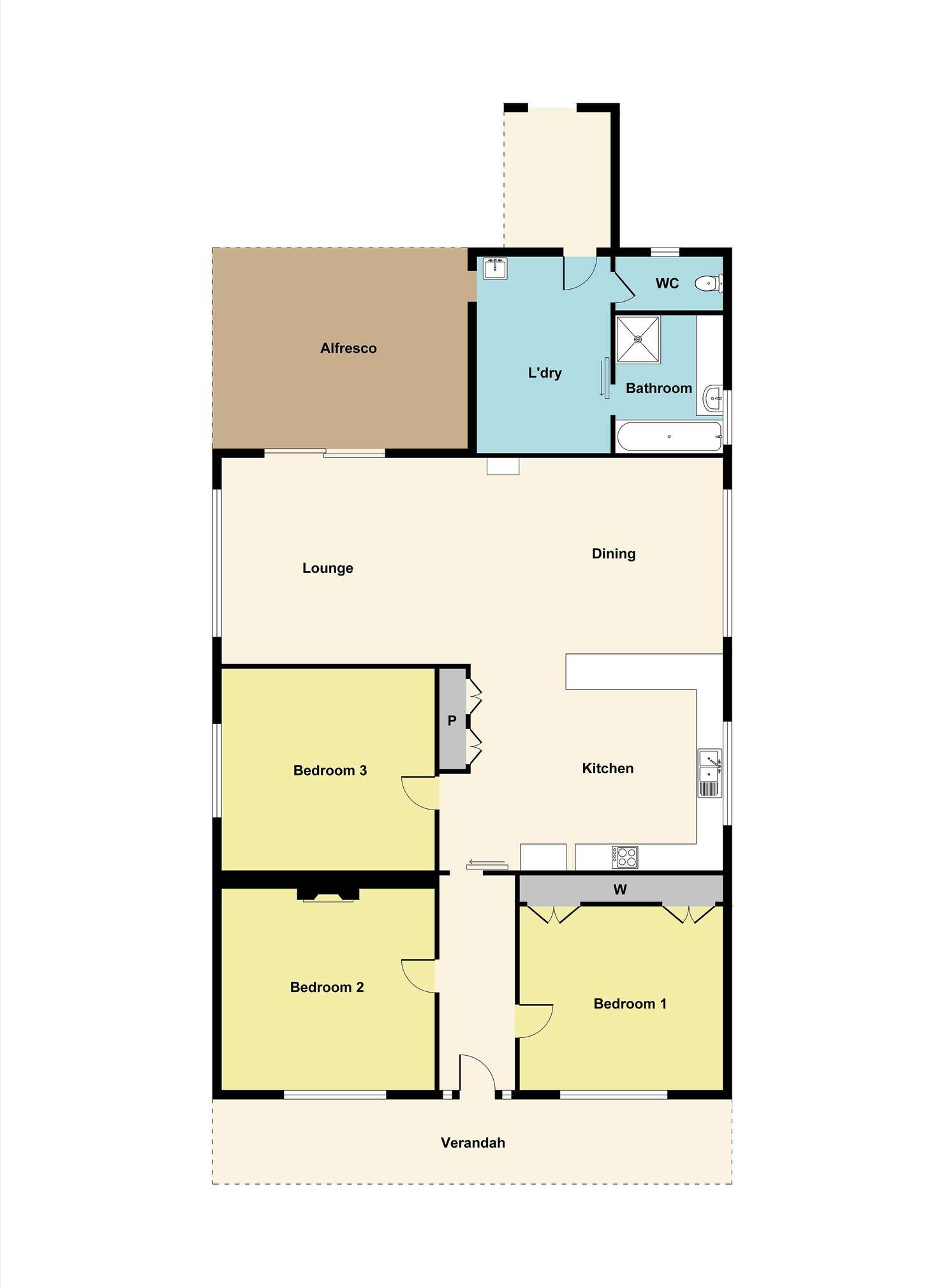 Floorplan of Homely house listing, 112 Moore Street, Ararat VIC 3377