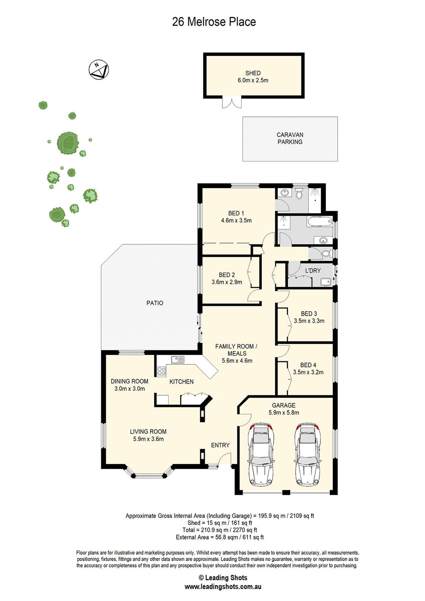 Floorplan of Homely house listing, 26 Melrose Place, Ferny Grove QLD 4055