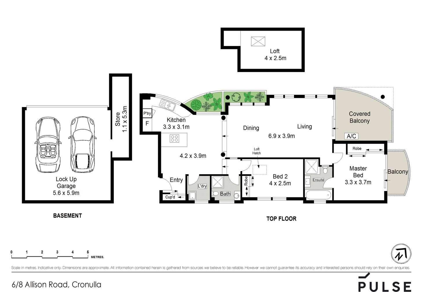 Floorplan of Homely apartment listing, 6/8 Allison Road, Cronulla NSW 2230