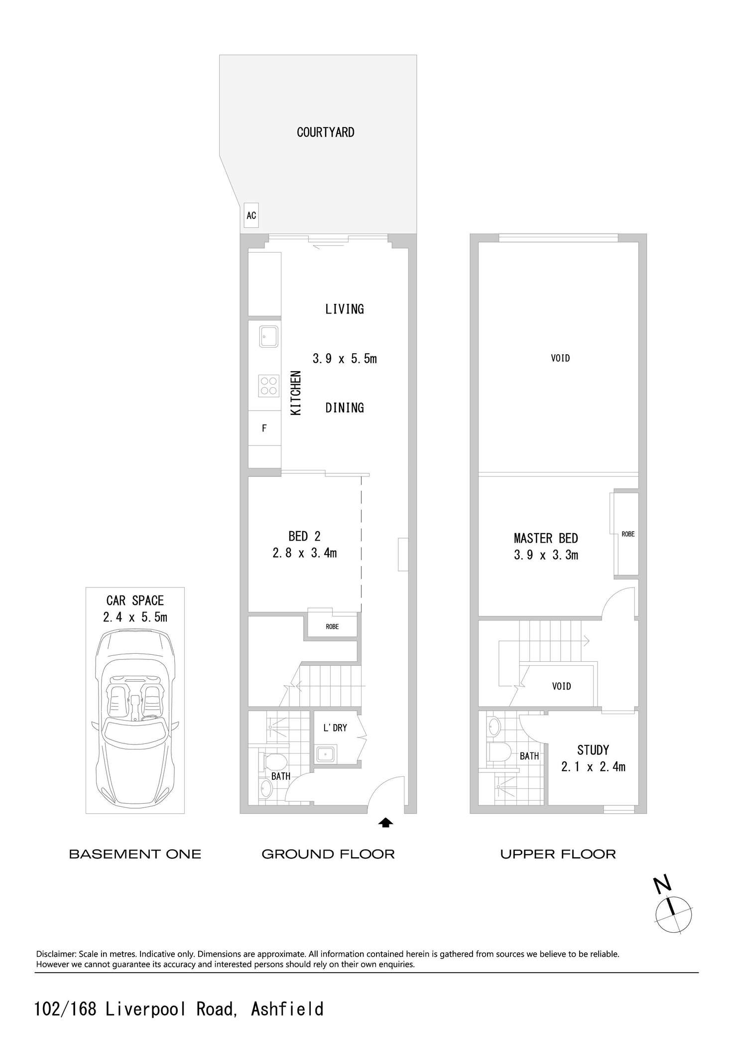 Floorplan of Homely apartment listing, 102/168 Liverpool Road, Ashfield NSW 2131