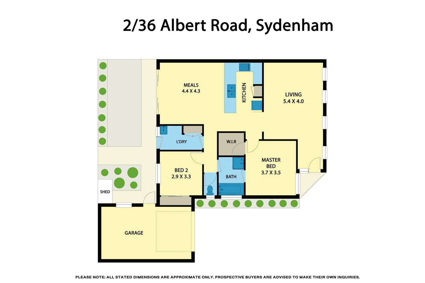Floorplan of Homely unit listing, 2/36 Albert Road, Sydenham VIC 3037