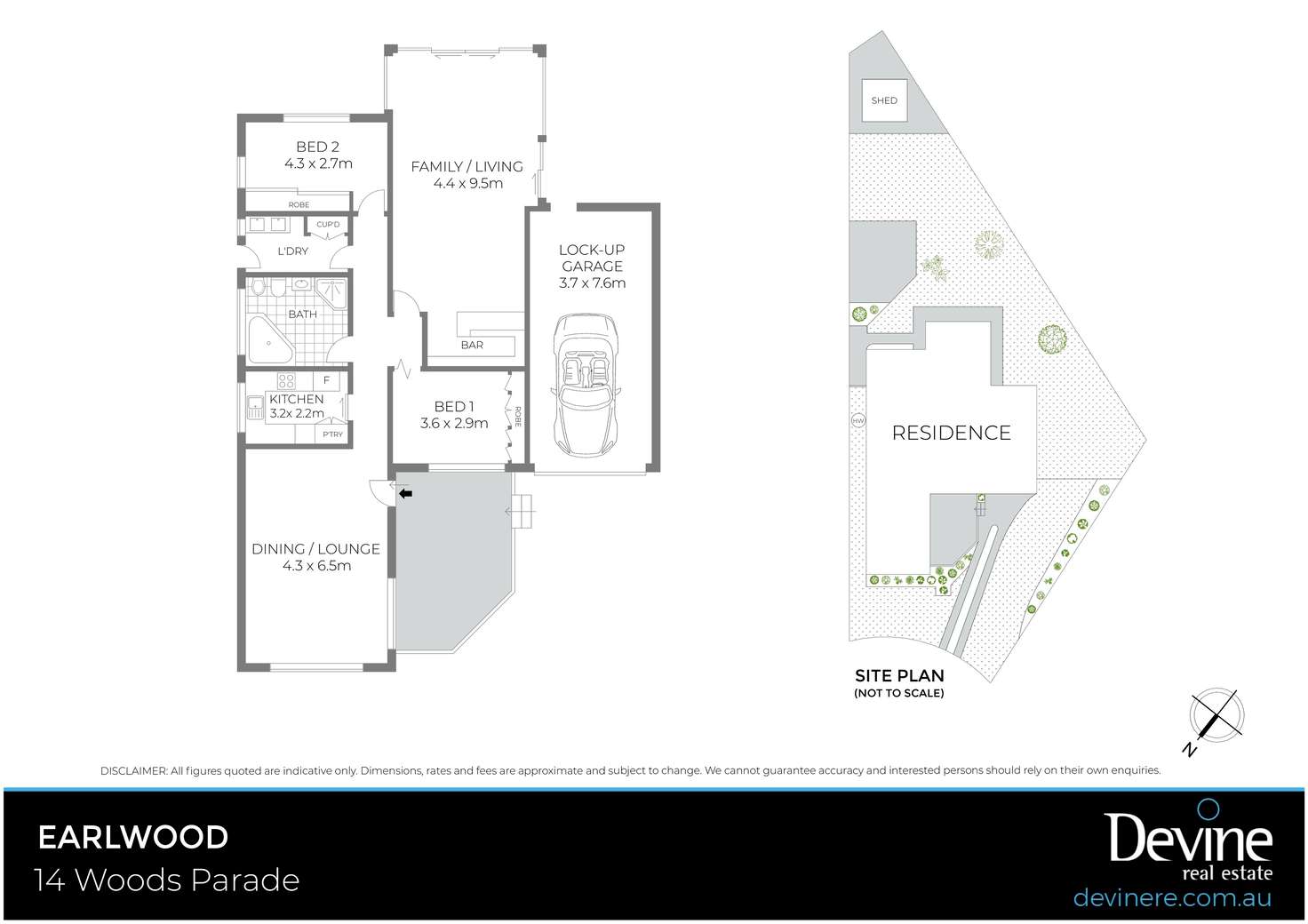 Floorplan of Homely house listing, 14 Woods Parade, Earlwood NSW 2206