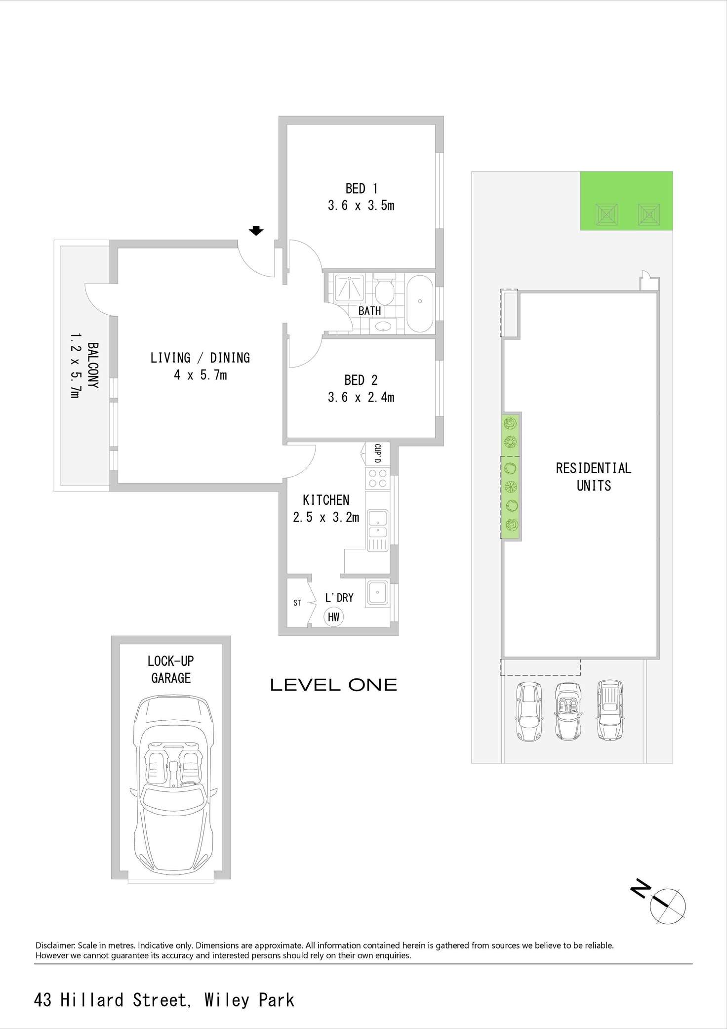 Floorplan of Homely blockOfUnits listing, 43 Hillard Street, Wiley Park NSW 2195