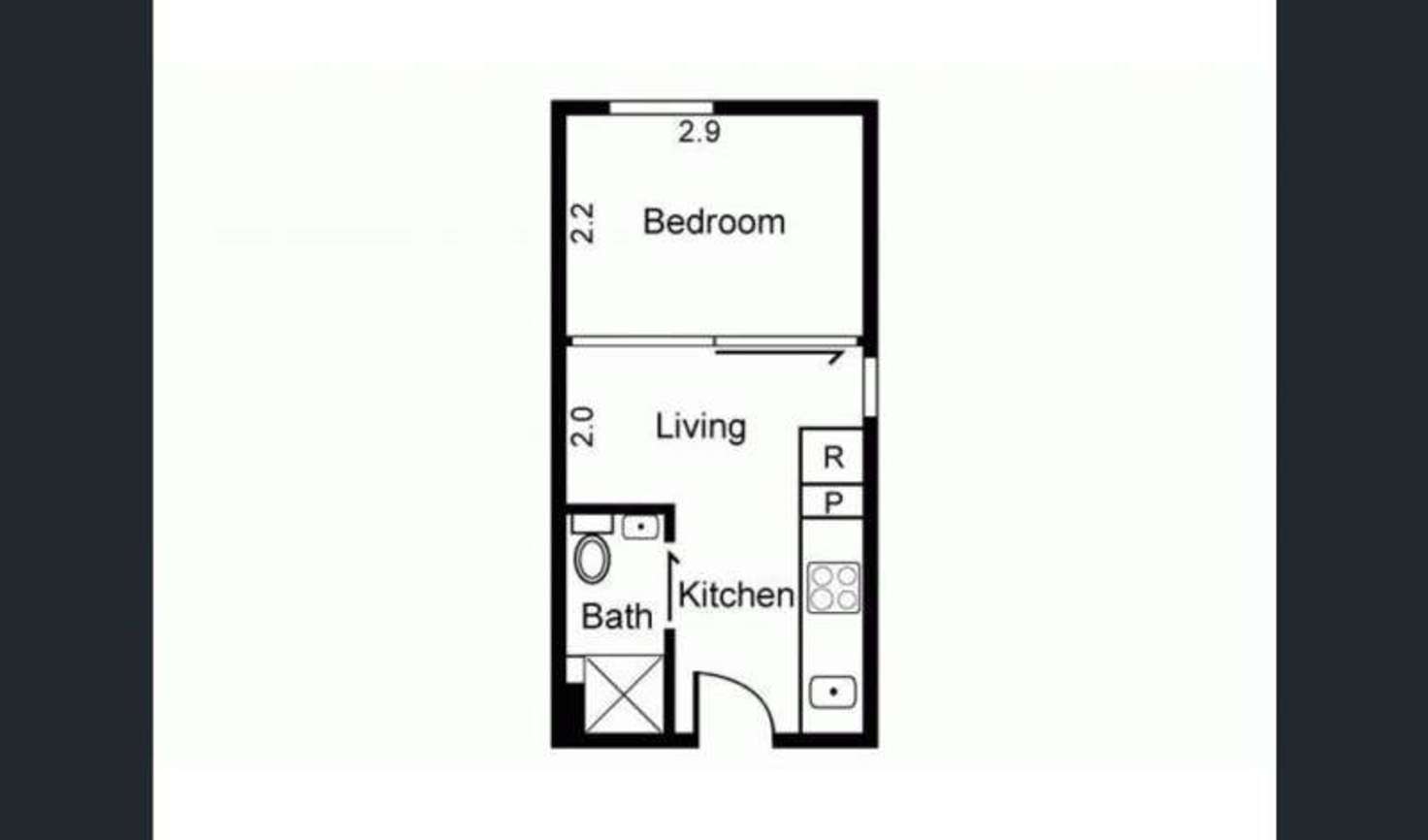 Floorplan of Homely apartment listing, 706/55 Villiers Street, North Melbourne VIC 3051