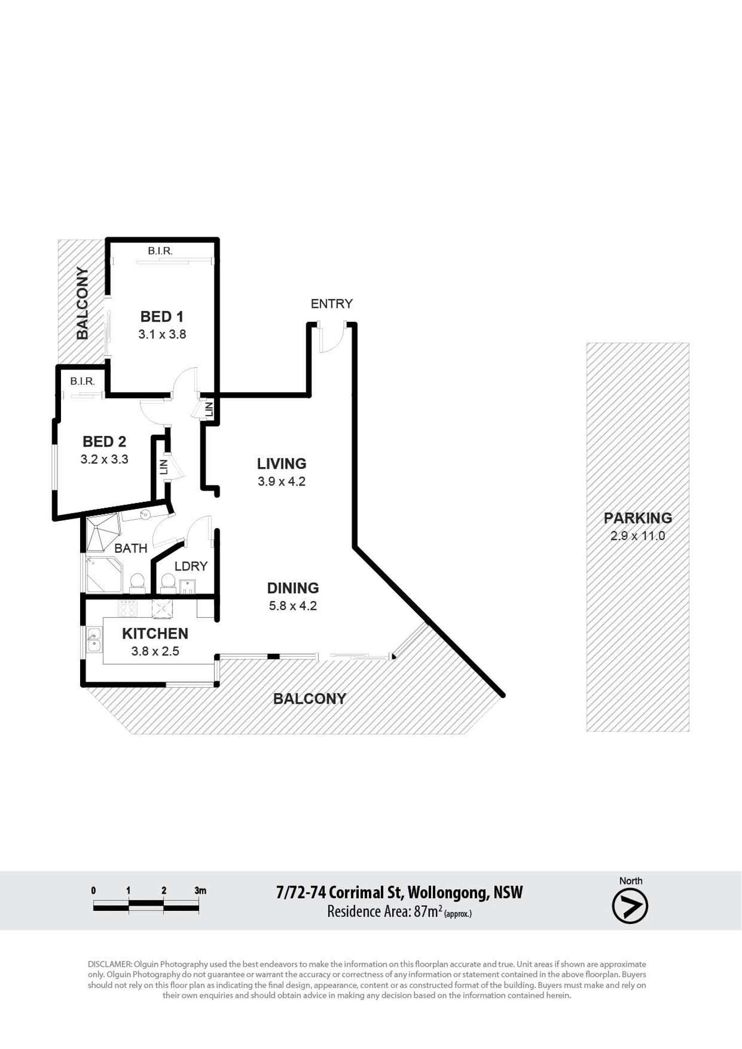 Floorplan of Homely apartment listing, 7/72-74 Corrimal Street, Wollongong NSW 2500
