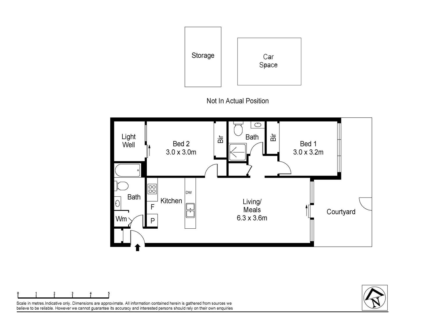 Floorplan of Homely apartment listing, G06/68 Leveson Street, North Melbourne VIC 3051