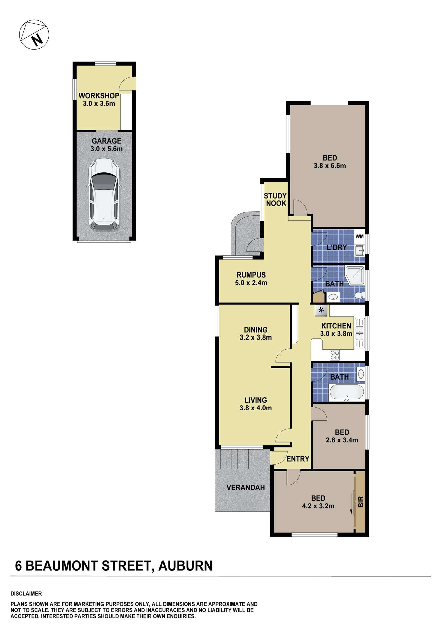 Floorplan of Homely house listing, 6 Beaumont Street, Auburn NSW 2144